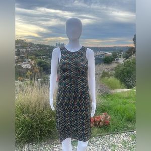 Missoni Brown Striped Mini Dress